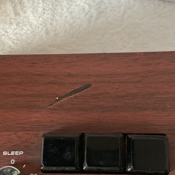 Longines Brown and Black vintage FM AM Radio Clock - Picture 3 of 7